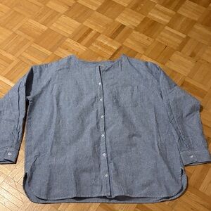 Samansa Mos2 Blue Button-Up Shirt